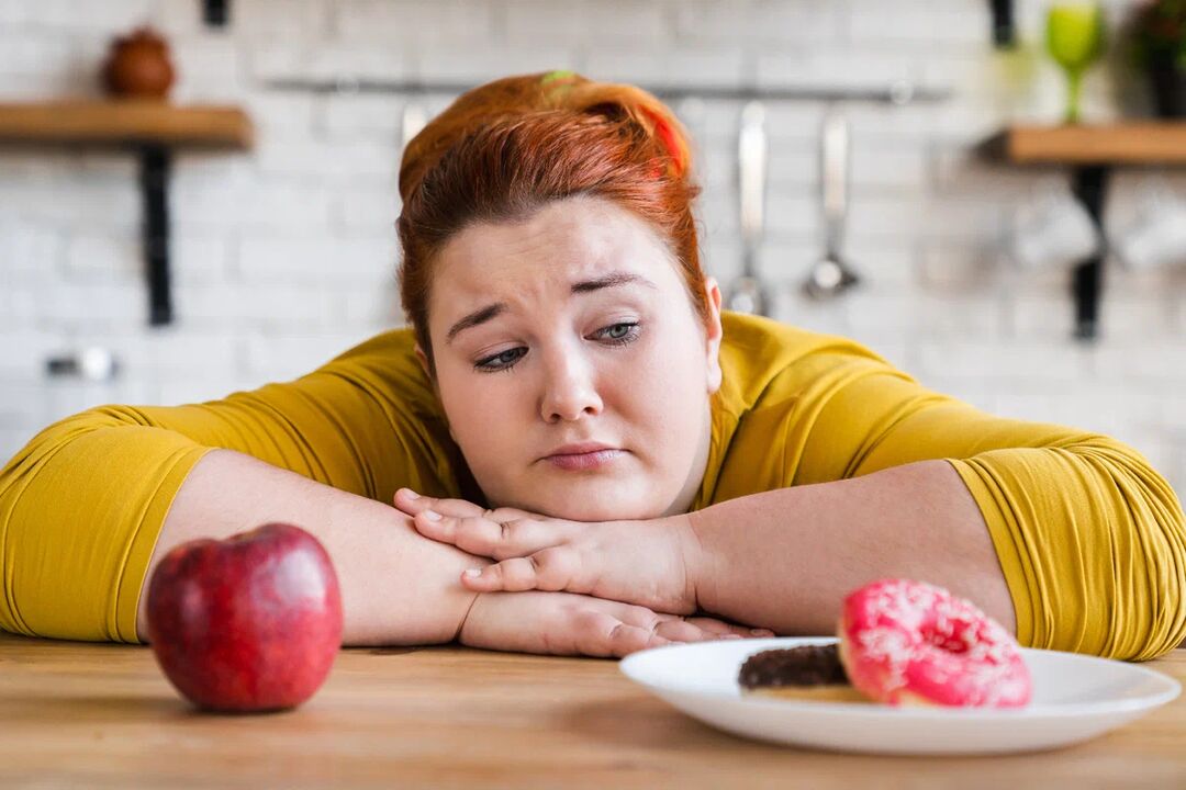 Ablehnung von Süßwaren zugunsten von Früchten bei Übergewicht